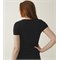T-shirt voor Borstvoeding Korte Mouw van Biologisch Katoen Zwart Boob Design