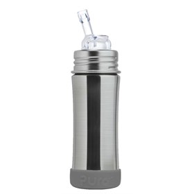 RVS Rietjesbeker met Bumper Meegroeiend 325 ml Pura