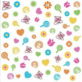 Nail Art Stickers 3-D Blossom Piggy Paint