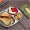 Camping tray bord met vakjes RVS EcoLunchbox