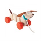 Houten trekdier happy puppy Plantoys