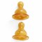 Speendop natuurrubber voor glazen babyfles Hevea