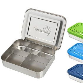 Lunchbots Bento Cinco RVS Bentobox 5 Vaks 20x15x4 LunchBots
