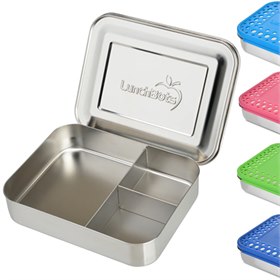 Image of LunchBots Bento Trio RVS Lunchbox 3 Vaks 20x15x4