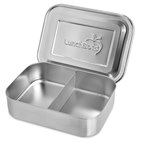 Lunchbots Small Snack Packer RVS Trommeltje 2 Vaks 14x10x3,5 LunchBots