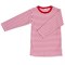 Shirt bio katoen met lange mouw Rood Ecru gestreept Popolini