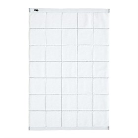 Witte badmat Grid Seahorse biologisch katoenen badcollectie
