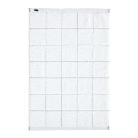 Witte badmat Grid Seahorse biologisch katoenen badcollectie