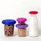Food Huggers en Deksels Siliconen Set van 5 Bright Berry Food Huggers