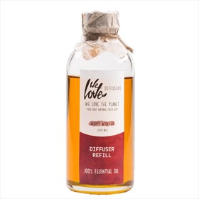 Navulfles natuurlijke essentiele olie geurverspreider 200 ml Warm Winter We Love The Planet