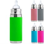 Thermos Speenfles RVS 260 ml plasticvrij en meegroeiend Pura