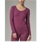 Zacht Rood paars dames longsleeve bio katoen en elastan Comazo