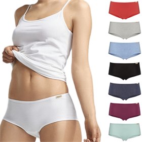 Damesslip boxer bio katoen en elastan Comazo