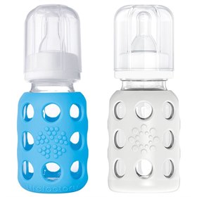 Babyfles Glas met Siliconen Hoes 120 ml Lifefactory