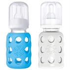 Babyfles Glas met Siliconen Hoes 120 ml Lifefactory