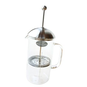 Glazen cafetiere voor het zetten van verse koffie en thee