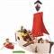 Houten piratenschip met accessoires Plantoys