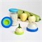 Food Huggers en deksels siliconen set van 6 Small Food Huggers