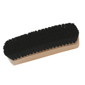 Schoen poets aanbrengen met FSC houten uitwrijfborstel Zwart