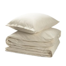 Dekbedovertrekset Biokatoen Flanel - lichte kleuren Naturel Yumeko