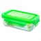 Bewaarbakje glas groen deksel 400 ml Glasslock
