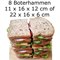 Extra Large Oval Lunch Box Brooddoos Surat 22x13x7 A Slice of Green
