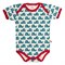 Biokatoen romper korte mouw slak Blauw Loud + Proud