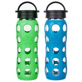 Glazen Drinkfles Lekvrij Siliconen Hoes 650 ml Lifefactory