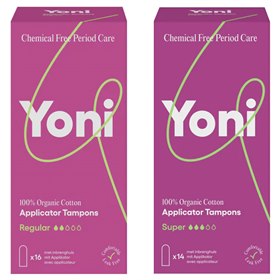 Tampons met Inbrenghuls Biologisch Katoen Yoni