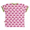 Fuchsia t-shirt van biologisch katoen met korte mouw slak Loud + Proud