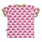 Fuchsia t-shirt van biologisch katoen met korte mouw slak Loud + Proud