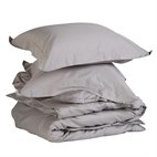 Sale Dekbedovertrek Biokatoen Satijn 140 x 220 Grijs Yumeko