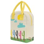 Lunch tasje met rits 27x20x13 cm. Cactus Fluf