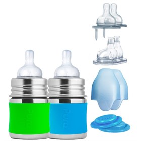 Image of Starterset Babyfles RVS Verschillende Kleuren - 150 ml