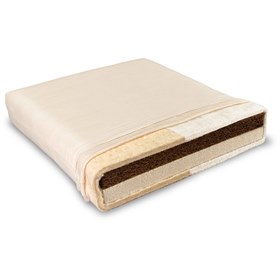 Biologisch ledikantmatras natuurlatex en kokos met wol of katoen 8 cm Baumberger