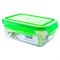 Glazen vershoudbakje groen deksel 715 ml Glasslock