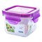 Lekdicht glazen bakje paars deksel 210 ml Glasslock