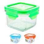 Lekdicht Glazen Bakje Vierkant 210 ml Glasslock