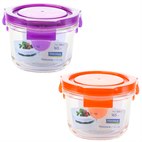 Lekdicht Glazen Bakje Rond Color 160 ml Glasslock