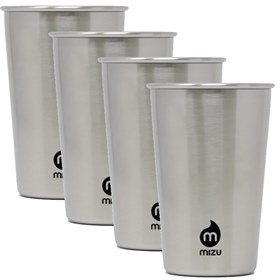 RVS beker set van vier party cups Mizu