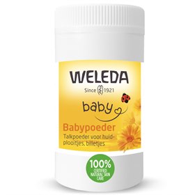 Verzorgende babypoeder of navelpoeder