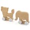 Miniset houten speelgoed figuren Kat en olifant Pinch toys