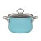 Emaille pan met glazen deksel Nouvelle Riess