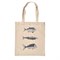 Boodschappentas biologisch katoen 41 x 35 cm Fish Tranquillo