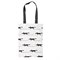 Biologisch Katoenen Tote Bag 41x35 Tranquillo Zwart handvat