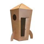 Speelgoed Raket van gerecycled karton KarTent