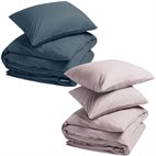 Sale 140x220 Dekbedovertrek Set Percal Biokatoen Yumeko