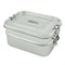 RVS lunchtrommel twee in een 8x17x13 Two Tier lunchbox A Slice of Green