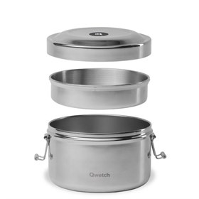 RVS Insulated bento box rond 15,5 cm Qwetch