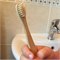 Kindertandenborstel soft met bamboe handvat en haren milieuvriendelijk alternatief Curanature